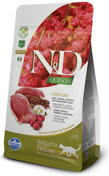 N&D Cat Grain Free QUINOA Urinary DUCK 300 g