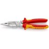 KNIPEX KNIPEX 13 96 200 Kliešte pre elektroinštalácie izolované 200mm, multikomponentné rukoväťe, VDE testované, pochrómované