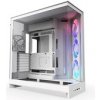 NZXT skříň H9 Flow ARGB dvoukomorová ATX / 3xRGB 140 mm / 1x 120mm fan / prosklená / bílá - CM-H92FW-R1