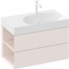 Skrinka pod umývadlo bez umývadla Ravak Lite 80 x43x45 cm alabaster pink X000001878