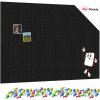 ALLboards Filcové panely na zeď 120×80 cm černé, Z12_FELT40x20BLACK