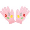 Detské zimné rukavičky New Baby Girl svetlo ružové 122 (6-7 rokov)
