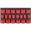 Závěsný panel s 20 boxy na nářadí ORDERLINE 800x165x400 KISTENBERG