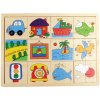 Drevené puzzle - Nájdi druhú polovičku! - Doprava