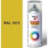 Sprej žltý lesklý 400ml, odtieň RAL 1012 farba citrónovo žltá lesklá, Schuller Ehklar, farby v spreji PRISMA COLOR 91307