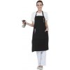 VÝPREDAJ: Wako zipper apron 5808 - kadernícka zástera, dlhá s vreckami