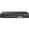 Tenda TEM2010X prepínač 8x 2,5 Gb + 2x SFP+ 10G, Plug & Play, kovový