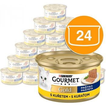 Gourmet Gold paštika s kuřetem 24 x 85 g