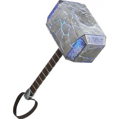 Hasbro Thor Love and Thunder Marvel Legends 1/1 Mighty Thor Mjolnir Premium Electronic Roleplay Hammer 49 cm
