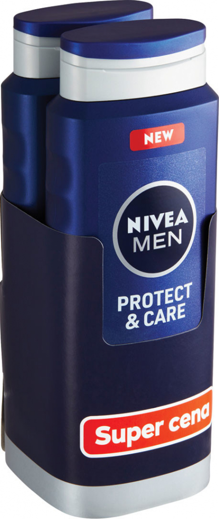 Nivea Men Protect & Care sprchový gél 2 x 500 ml darčeková sada