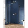 New Trendy EXK-1744 AVEXA GOLD štvorcový sprchový kút 90 x 90 cm, ľavý 90 x 90 cm zlatá