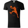 Basketball player splash - Tričko z organickej bavlny - M ( Čierna )