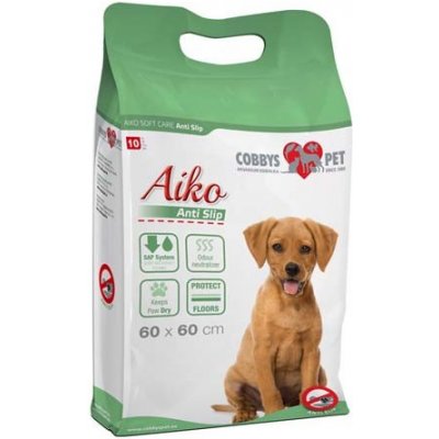 AIKO Soft Care Anit-slip 60x60cm 10ks protišmykové plienky pre psov