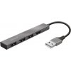 TRUST rozbočovač HALYX, Aluminium 4-Port Mini USB Hub, 10cm