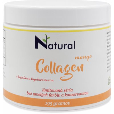 Natural Collagen Mango s kyselinou hyalurónovou - 195 g, prášok