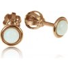 GOLDIE Zlaté náušnice s opálom LEA1075.TR