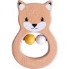 Chrastítko Bigjigs Toys dřevěné, liška