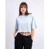 Organic Basics True Boxy Crop Tee Light Blue M