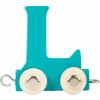 Dřevěný vláček barevná abeceda písmeno L