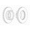 Brzdový kotúč FERODO (Federal-Mogul) FCR170A