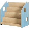 Detská knižnica Domček - obojstranná natur/modrá