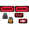 KITT Full LED Taillights Light Bar with Fog Lamp and Turning Lights suitable for Mercedes G-class W463 (1989-2015) RED Dynamic Sequential Turning Lights