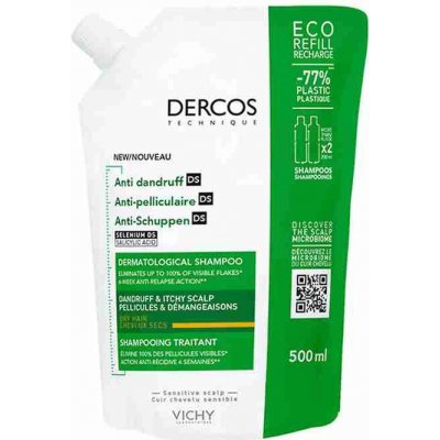 Vichy Dercos Anti Dandruff Dry šampón náplň 500 ml