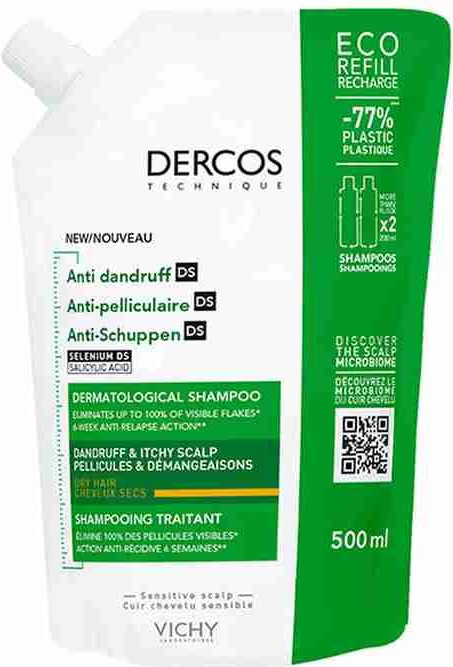 Vichy Dercos Anti Dandruff Dry šampón náplň 500 ml
