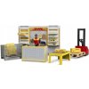 Bruder 62251 BWORLD Pobočka přepravce DHL s figurkou