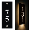 Solárne domové číslo – zvislý Farba a štýl: Čierna tabuľa + pätkové čísla