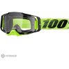 100% ARMEGA okuliare, Neon Yellow/Clear Lens