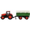 Teddies Traktor Zetor RC s vlekom plast 42cm