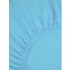 MKLozkoviny.sk Jersey plachta do postieľky s elastanom Deluxe 70 x 140 cm – svetlomodrá