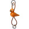 Kay Bojesen Drevená kľúčenka Bird Orange / Silver