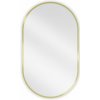 Mexen Loft, oválne kúpeľňové zrkadlo 85 x 50 cm, farba rámu zlatá lesklá, 9851-085-050-000-50