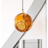 DESIGN BY US Závesné svetlo Ballroom XL, jantárovej farby - 22714