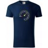 Tachometer cíti sa - 60 rokov - Tričko z organickej bavlny - M ( Tmavomodrá (veľmi tmavá - skoro čierna) )
