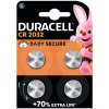 Špecializovaná lítiová batéria CR2032 3V Duracell 4 kusy