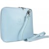 NovaKabelka.sk Grana Blu Chiaro kožená talianska crossbody kabelka modrá