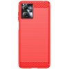 Gumený kryt Brushed na Motorola Moto G13 / G23 / G53 5G - Červená