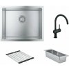 Súprava nerezový drez Grohe K700 31726SD0, kuchynská batéria Grohe Minta 32917KS0, 40852SD0, 40856SD0