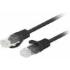 Lanberg patchcord kat.6 UTP 0.25m čierny Fluke Passed 10 ks