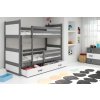BMS Group Poschodová posteľ RICO 2 190x90 Grafitová - Biela