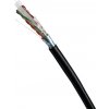 DATACOM FTP drát CAT6 PE,Fca 500m cívka černý OUTDOOR 1209