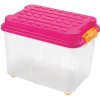 Plastový úložný box s vekom HEIDRUN Kubrik 75l