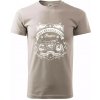 Indian Motorycle Club - Klasické pánske tričko vyššej gramáže - L ( Ľadovo sivá )