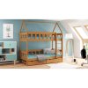Detské poschodové postele - 190x80 cm, MW153 CHWAT Jelša Jeden na kolieskach Dodatočná odnímateľná bariéra na spodnú posteľ