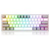 Redragon K617 Fizz Red sivá / Herná klávesnica / mechanická / spínače red / USB / US (K617WG-RGB)