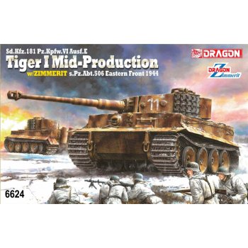 Dragon Model Kit tank 6624 Sd.Kfz.181 Pz.Kpfw.VI Ausf.E Tiger I Mid 1:35