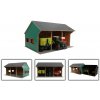 Kids Globe Farming garáž 555x75x435 cmpro 3 traktory 1:16